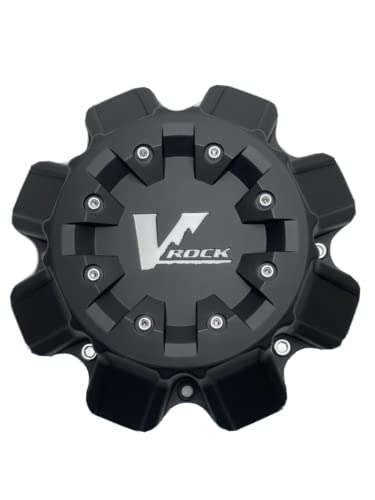 V Rock Wheels Matte Black Wheel Center Cap VR7-CAP VR7-UP C055 61209-45 replacement wheel center cap part VR7-CAP