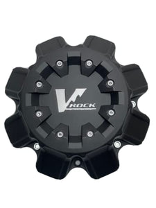 V Rock Wheels Matte Black Wheel Center Cap VR7-CAP VR7-UP C055 61209-45 - Wheel Center Caps