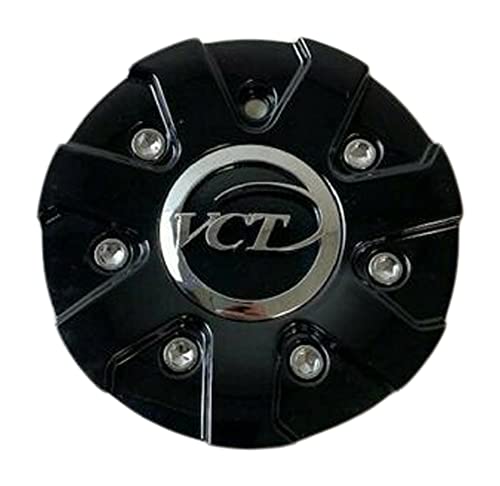 VCT Wheels 73022085F-2 Gloss Black Wheel Center Cap - wheelcentercaps