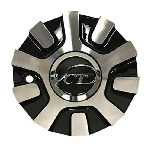 VCT Wheels V48 Black and Machined Wheel Center Cap 236-20-AL replacement wheel center cap part 236-20-AL