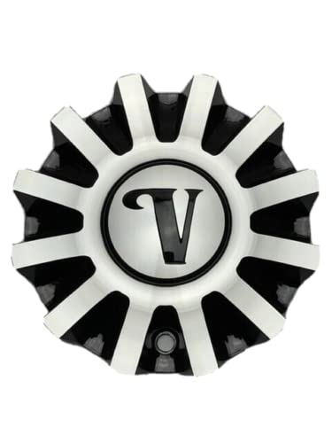 Velocity Black and Machined Wheel Center Cap CSVW24-2A replacement wheel center cap part CSVW24-2A