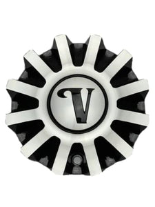 Velocity Black and Machined Wheel Center Cap CSVW24-2A - Wheel Center Caps