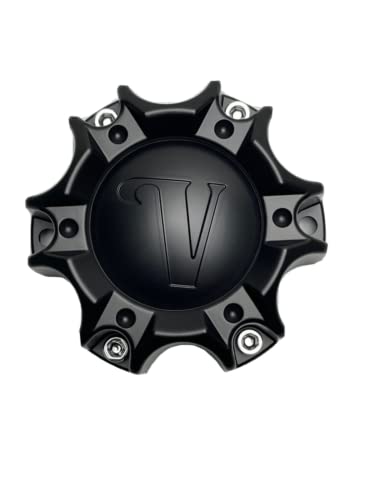 Velocity Matte Black Wheel Center Cap CBVW6-2P SJ107-19 - Wheel Center Caps