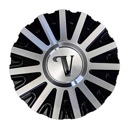 Velocity VW10 Black and Machined Center Cap CSVW10-1A Aluminum - wheelcentercaps