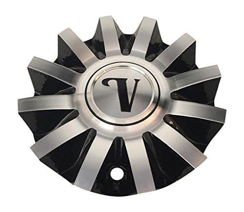 Velocity Wheel CS420-2A Black and Machined Center Cap replacement wheel center cap part CS420-2A