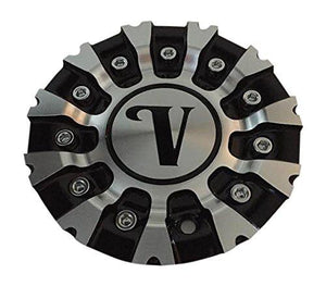 Velocity Wheel CSVW14-1A Black and Machined Center Cap - wheelcentercaps