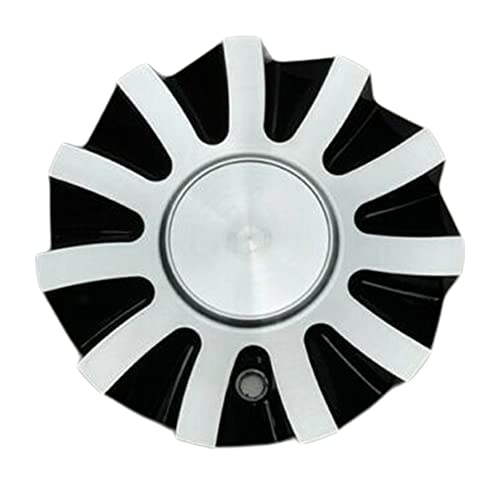 Velocity Wheels Elure No Logo Black and Machined Wheel Center Cap CSVW21-B2A CSVW21-2A replacement wheel center cap part CSVW21-B2A