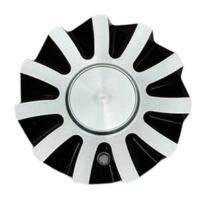 Velocity Wheels Elure No Logo Black and Machined Wheel Center Cap CSVW21-B2A CSVW21-2A - Wheel Center Caps