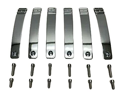 Viscera 777 20 Inch Chrome Inserts Set (6 PCS) EMR0777-2090-ZSJ replacement center cap logo / insert part EMR0777-2090-ZSJ