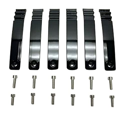 Viscera 777 20 Inch Gloss Black Inserts Set (6 PCS) EMR0777-2090-ZSJ replacement automotive wheel accessory part EMR0777-2090-ZSJ