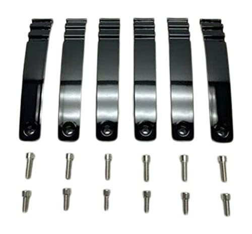 Viscera 777 22 Inch Gloss Black Inserts Set 6 PCS EMR0777-2295-ZSJ replacement center cap logo / insert part EMR0777-2295-ZSJ