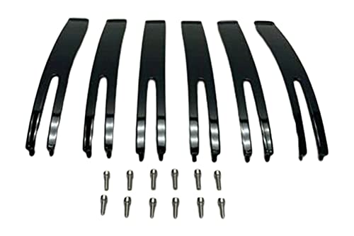 Viscera 841 20 Inch Gloss Black Inserts Set (6 PCS) EMR0841-2085-ZSJ replacement center cap logo / insert part EMR0841-2085-ZSJ