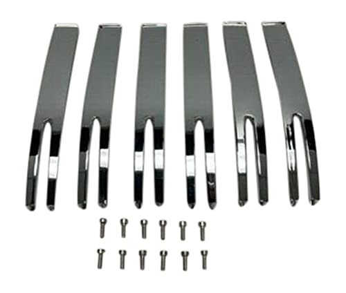 Viscera 841 22 Inch Chrome Inserts Set 6 PCS EMR0841-2285-ZSJ replacement center cap logo / insert part EMR0841-2285-ZSJ