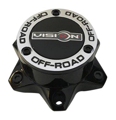 Vision Offroad Wheels C394PLGB-6V LG1303-23 Gloss Black Center Cap replacement wheel center cap part C394PLGB-6V