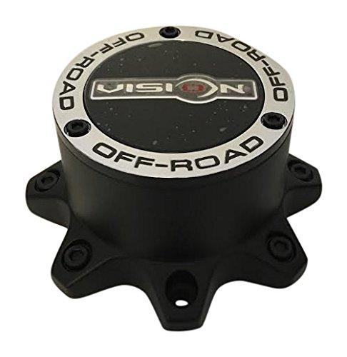 Vision Offroad Wheels C394PLMB-8V 8 Lug Matte Black Center Cap replacement wheel center cap part C394PLMB-8V