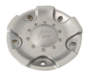 Vision Wheels 504 504-CAP Silver Wheel Center Cap - wheelcentercaps