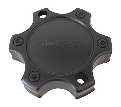 Vision Wheels C326MB-6CV C326MB-6C Matte Black Center Cap 6 Lug replacement wheel center cap part C326MB-6CV