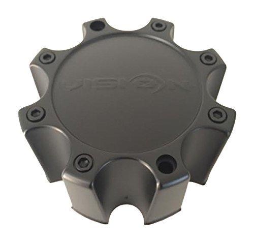 Vision Wheels C326MB-8CLV 60032090F-2 C326-8CL C326HW-8CL C326MB-8CL Matte Black Center Cap replacement wheel center cap part C326MB-8CLV