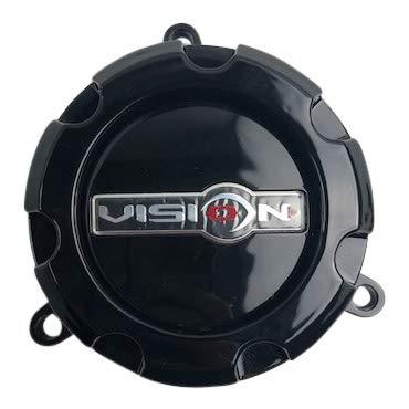 Vision Wheels C398GB-6 Gloss Black Center Cap replacement wheel center cap part C398GB-6
