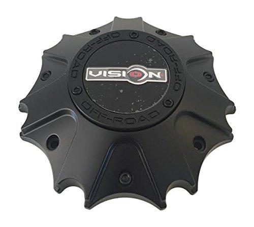 Vision Wheels C3992MB-8 C3992-2 6059L258 Black Wheel Center Cap - wheelcentercaps
