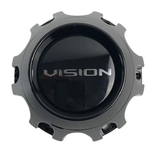 Vision Wheels C416GB-6V Gloss Black Center Cap replacement wheel center cap part C416GB-6V