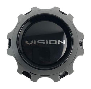 Vision Wheels C416GB-6V Gloss Black Center Cap - wheelcentercaps