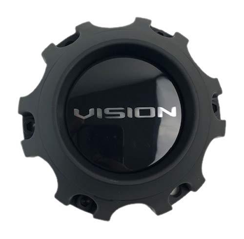 Vision Wheels C416SB-6V Satin Black Center Cap replacement wheel center cap part C416SB-6V
