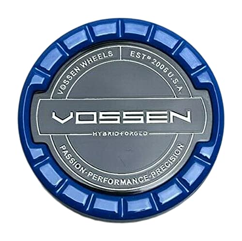 Vossen Hybrid Forged Blue Snap in Wheel Center Cap VOS-3 fits HF Series Wheels replacement wheel center cap part VOS-3