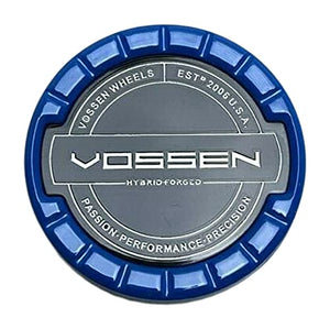 Vossen Hybrid Forged Blue Snap in Wheel Center Cap VOS-3 fits HF Series Wheels - wheelcentercaps