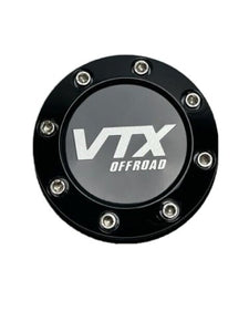 VTX OffRoad Gloss Black Snap In Wheel Center Cap C-FM291-1 - Wheel Center Caps