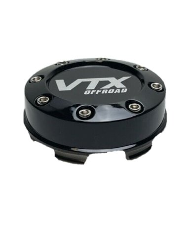 VTX OffRoad Gloss Black Snap In Wheel Center Cap C-FM291-1 wheel center cap additional view 2