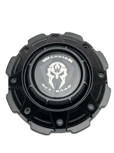 Warrior Off-Road Matte Black Wheel Center Cap C-SD02A F20P424A-6 F20P424A-6-SG replacement wheel center cap part C-SD02A
