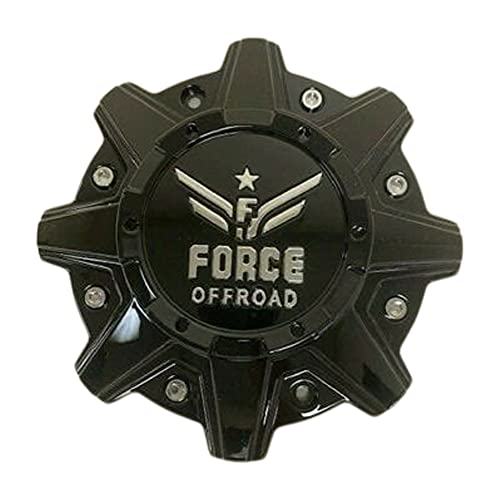 Wheel Center Caps Force Offroad Wheels C-A13 Gloss Black 8.5 Diameter replacement wheel center cap part C-A13