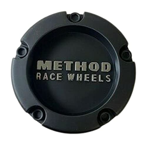 Wheel Center Caps Method Race Wheels 1524B100-4 CP-1524B100-4-S1 Matte Black replacement wheel center cap part 1524B100-4