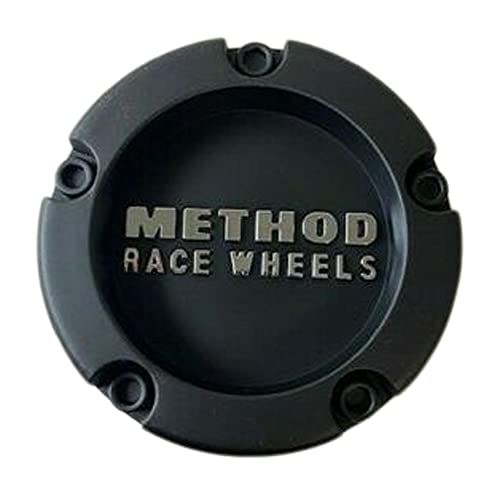 Wheel Center Caps Method Race Wheels 1524B100-4 CP-1524B100-4-S1 Matte Black - wheelcentercaps