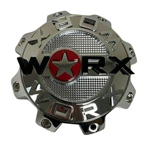 Worx by Ultra 8 Lug Chrome Wheel Center Cap 30171765F-A 2-inch Spacer LG1207-40 replacement wheel center cap part 30171765F-A