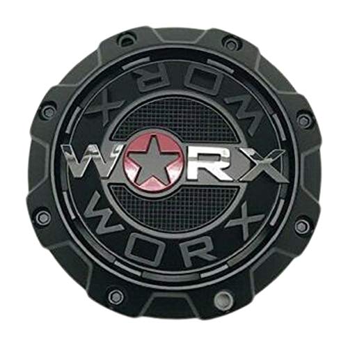 Worx by Ultra 8 Lug Matte Black Wheel Center Cap 30171765F-A 1-Inch Spacer replacement wheel center cap part 30171765F-A