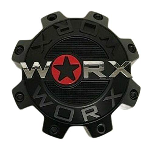 Worx by Ultra 8 Lug Matte Black Wheel Center Cap 30171765F-A 2-Inch Spacer replacement wheel center cap part 30171765F-A