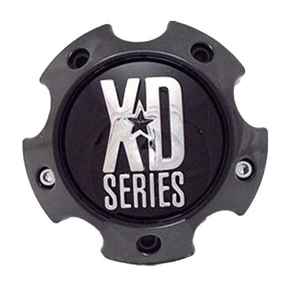 XD SERIES KMC 1079L145AGB 1079L145A LG0811-31 Gloss Black Center Cap 5 Lug replacement wheel center cap part 1079L145AGB