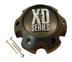 XD SERIES KMC 796 797 798 Matte Flat Black 6 Lug Wheel Center Cap 1079L140 Ford - wheelcentercaps