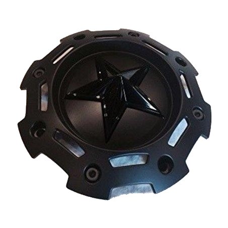XD SERIES KMC 811 Rockstar 2 Matte Black w Black Star Center Cap SC-198 SC-190 replacement wheel center cap part SC-198
