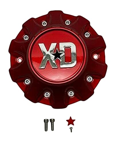 XD SERIES KMC XD859 Candy Red Wheel Center Cap 42320-15GQ T167L145-1 S1906-15 - wheelcentercaps