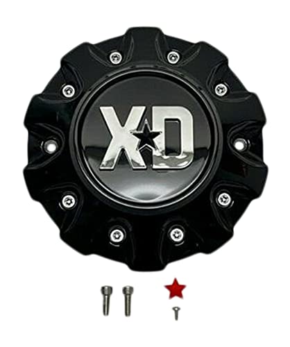 XD SERIES KMC XD859 Gloss Black Center Cap 42320-15GB T167L145-1 S1906-15 replacement wheel center cap part XD859