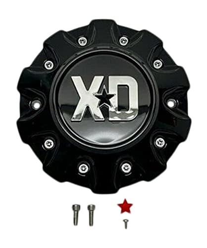 XD SERIES KMC XD859 Gloss Black Center Cap 42320-15GB T167L145-1 S1906-15 - wheelcentercaps
