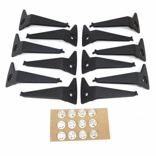 XD Series XD822 Monster 2 Set of 12 Matte Black Inserts 17x8 822FIN7901830B replacement automotive wheel accessory part XD822