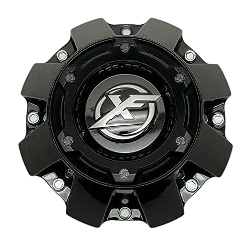 XF Off-Road Gloss Black Tall Center Cap 1444L227H HT005-65 replacement wheel center cap part 1444L227H