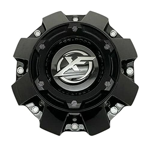 XF OFF-ROAD Gloss Black Wheel Center Cap 1444L227H HT005-65 - wheelcentercaps