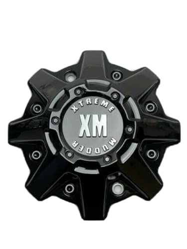 Xtreme Mudder Gloss Black Wheel Center Cap 1103-320-XM replacement wheel center cap part 1103-320-XM