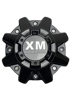 Xtreme Mudder Gloss Black Wheel Center Cap 395L212 C-5240-1-SG C-5240-2-SG - Wheel Center Caps