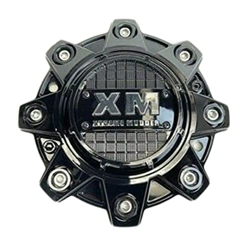 Xtreme Mudder Gloss Black Wheel Center Cap 8080 replacement wheel center cap
